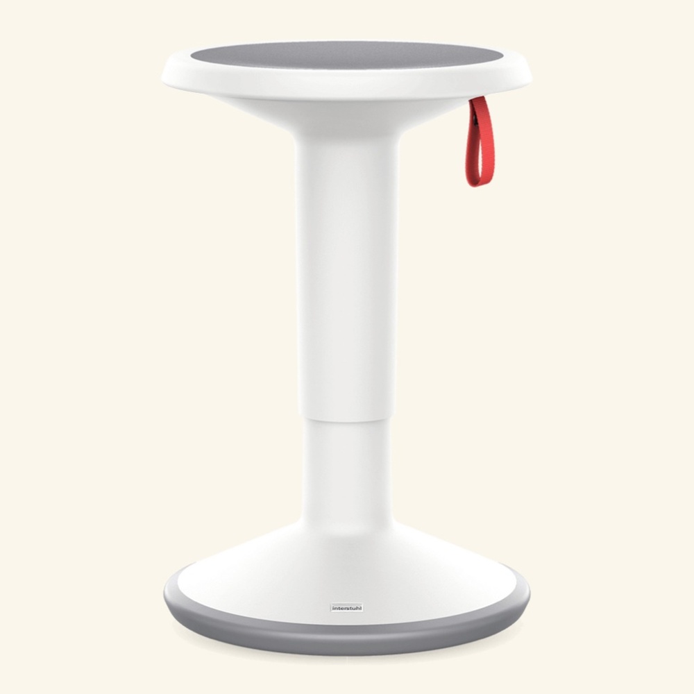 Interstuhl Up Stool in White & Grey